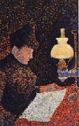 Paul Signac Woman by Lamplight Germany oil painting reproduction
